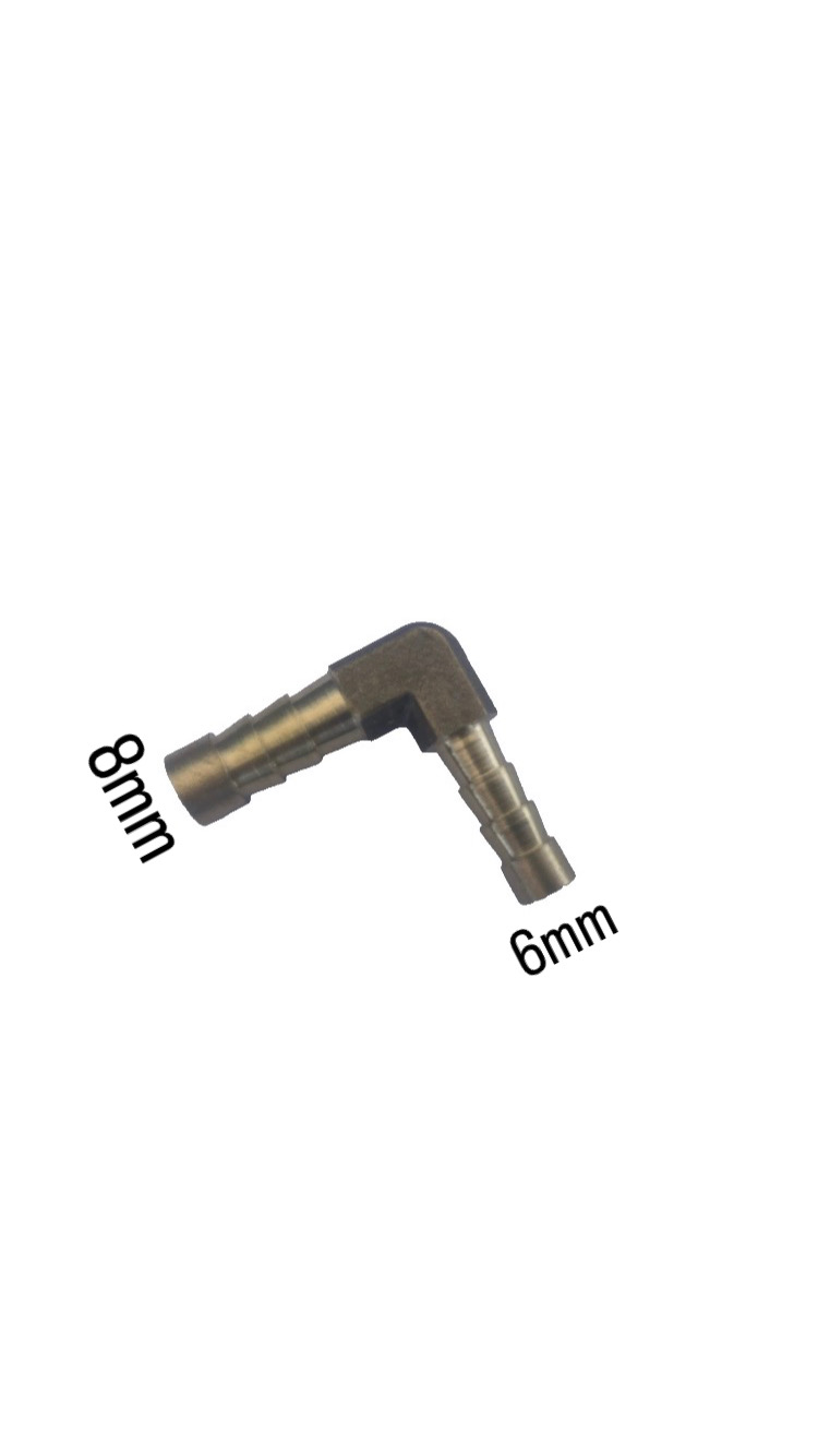 FIAT 500L 1.6 D Multijet Diesel CURVA 90° IN OTTONE CON UN LATO DA 8mm E L'ALTRO DA 6mm PER COLLEGAMENTO VASO ESPANSIONE A INIETTORE ADBLUE